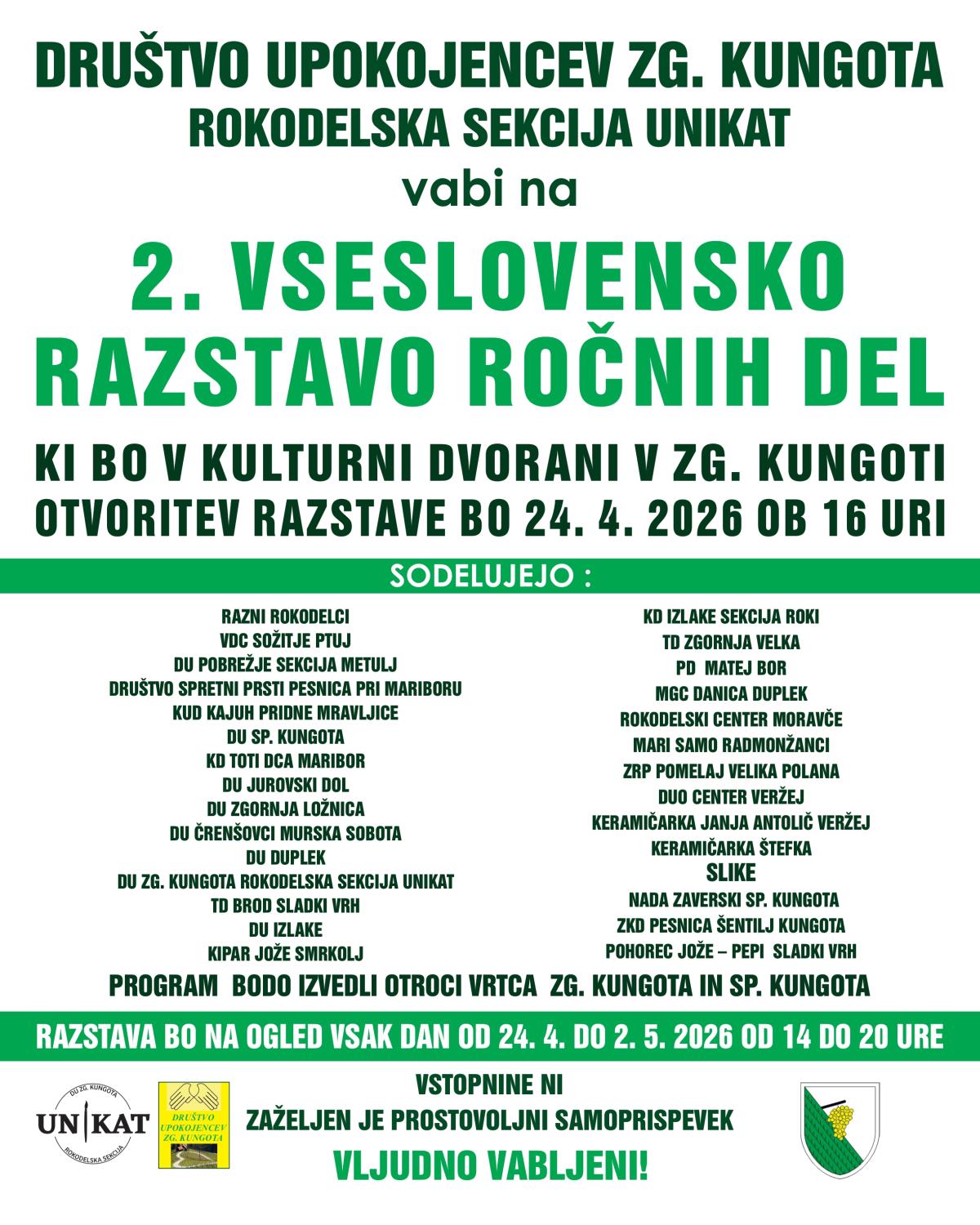 plakat 50x40 2. VSE SLOVENSKA RAZSTAVA ROČNIH DEL  2026_page-0001
